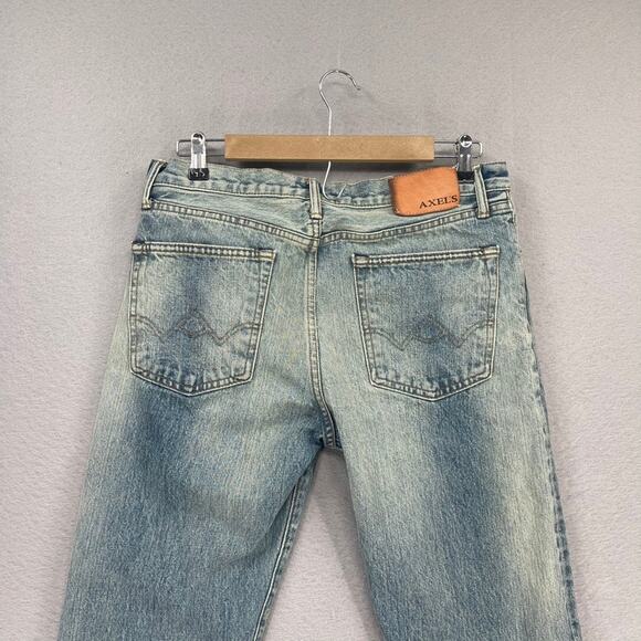 Axels Premium Denim Jeans Mens 33x34 Tag *31x29 Actual Sz Fade Selvedge Vail - Picture 10 of 15